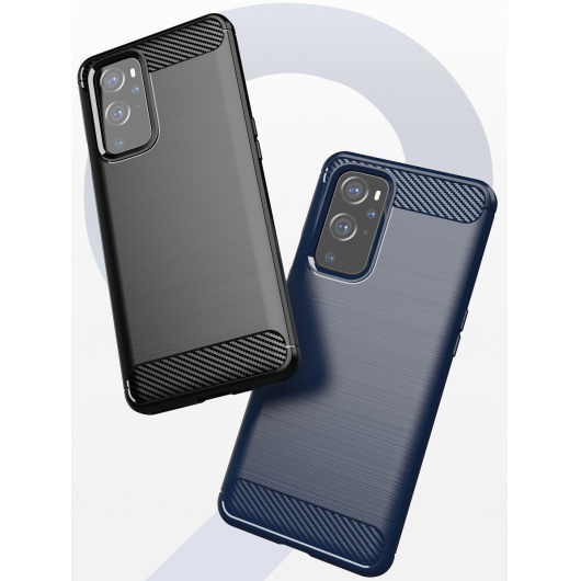 Чехол Carbon для OnePlus 9 Синий