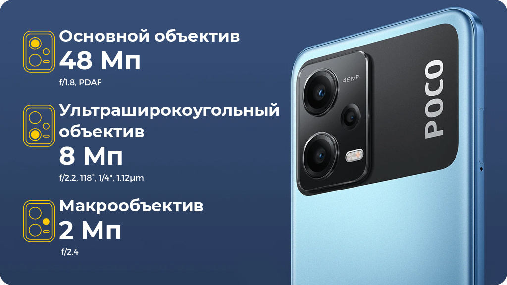 Xiaomi Poco X5 5G 6/128Gb Голубой Global Version