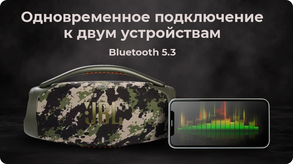 Портативная акустика JBL Boombox 3, черная